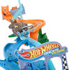 Hot Wheels RacerVerse Jurassic World Crash & Splash Track Set