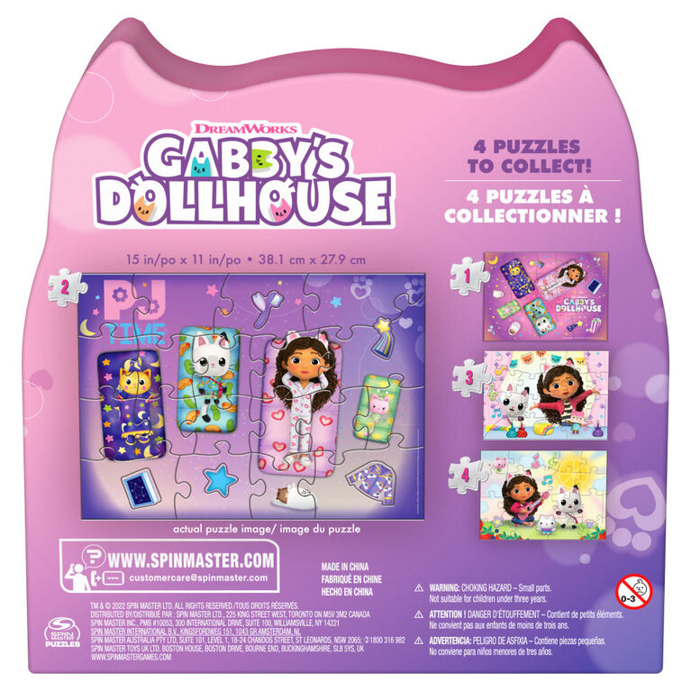 Gabby's Dollhouse, 24-Piece Jigsaw Puzzle Pajama Time DreamWorks Netflix Gabby's Dollhouse Toys 1 of 4 Kids Puzzles