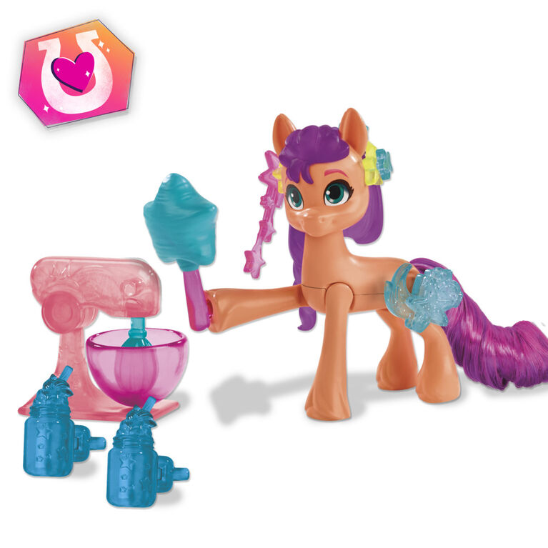 My Little Pony: Make Your Mark Toy Cutie Mark Magic Sunny Starscout - 3-Inch Hoof to Heart Pony with Surprise Accessories