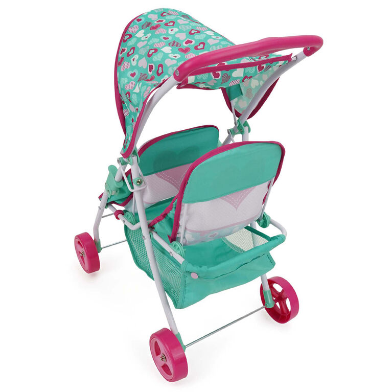 Poussette double pour poupée, Mint Heart
