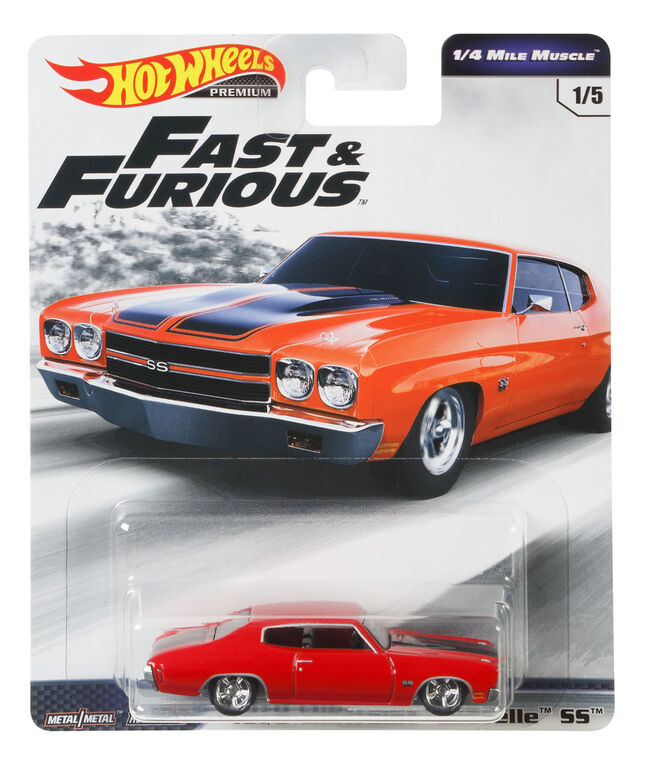 Hot Wheels - Véhicule 1970 Chevelle SS - Rouge.