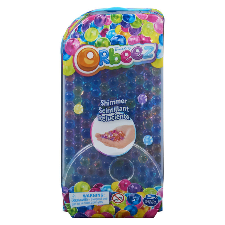 Le seul et unique coffret Multi-Colored Shimmer Feature Pack Orbeez avec 1 300 billes d'eau gonflées non toxiques