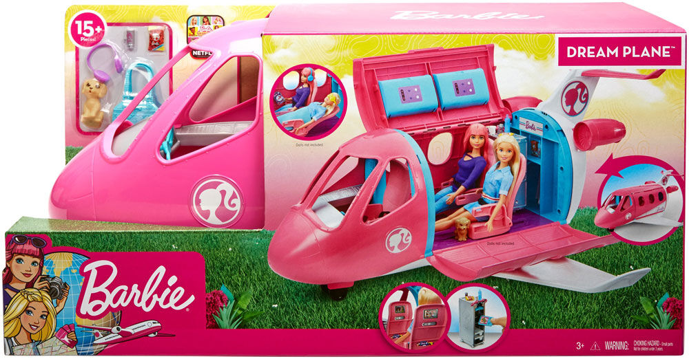 barbie flight time playset