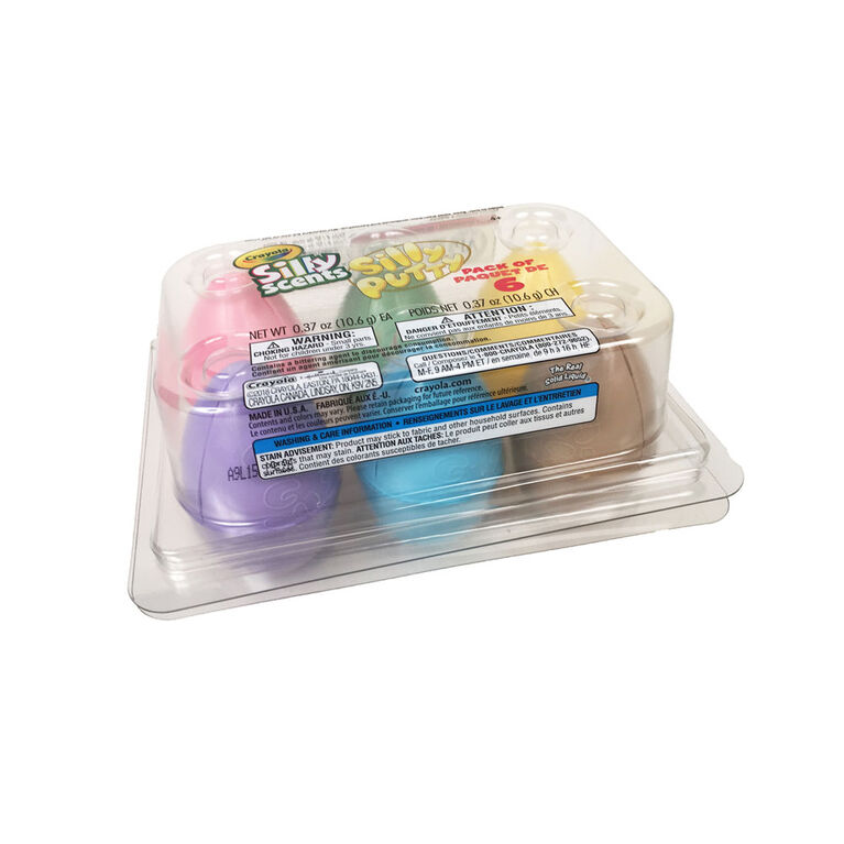 Crayola Silly Scents Silly Putty Egg Carton, 6 Count Toys R Us Canada