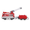 Mighty Express, Rescue Red Push and Go Toy Train with Cargo Car