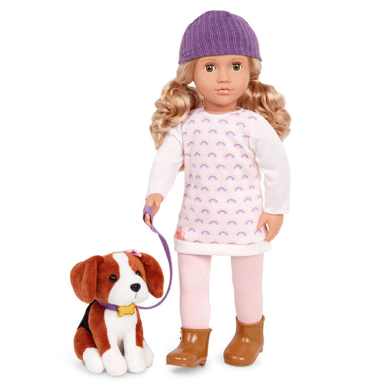 Our Generation - Doll w/Pet Dog, Ember & Elsie