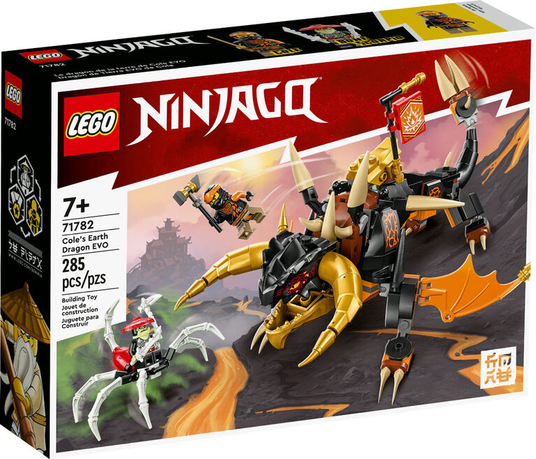 LEGO NINJAGO Cole's Earth Dragon EVO 71782 Building Toy Set (285 Pieces)