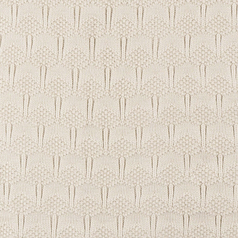 Just Born - Couverture tricot&eacute;e - Tan