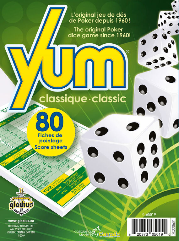 Editions Gladius - Yum Tablette de pointage 1x80