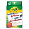 Crayons - Crayons de cire effaçables à sec lavables de Crayola - 8ct