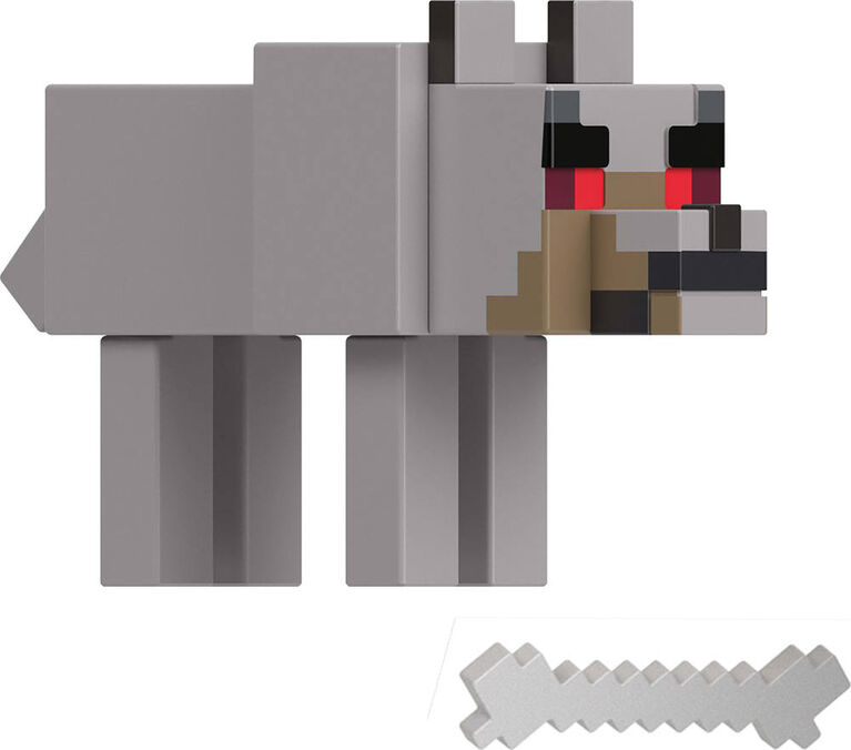 Minecraft Toys 3.25-inch Action Figures Collection, Hostile Wolf