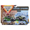 Monster Jam, Official Grave Digger vs. Alien Invasion Color-Changing Die-Cast Monster Trucks, 1:64 Scale