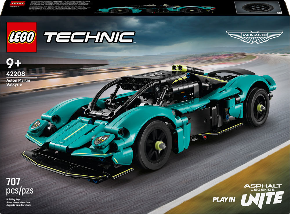 LEGO Technic Aston Martin Valkyrie Toy Car Model Kit - Kids Toy for Boys and Girls, Ages 9+ - 42208
