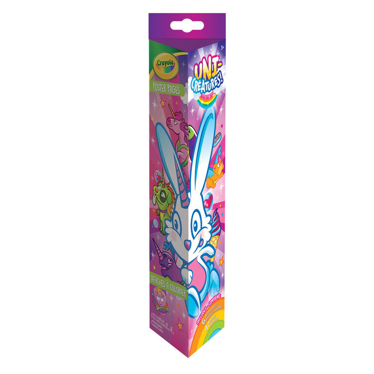 Crayola Posters Pages and Marker Set, Uni-Creatures