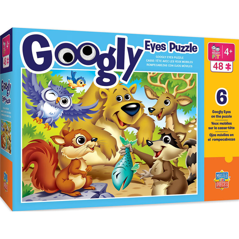Googly Eyes Right Fit 48 Piece Kids Puzzle - English Edition