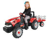 Peg Perego - Case IH Tractor with Trailer - Red
