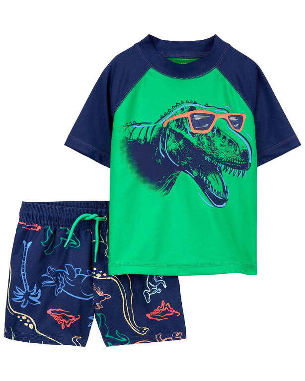 Carter's Two Piece Rashguard Swim Set Navy 5T