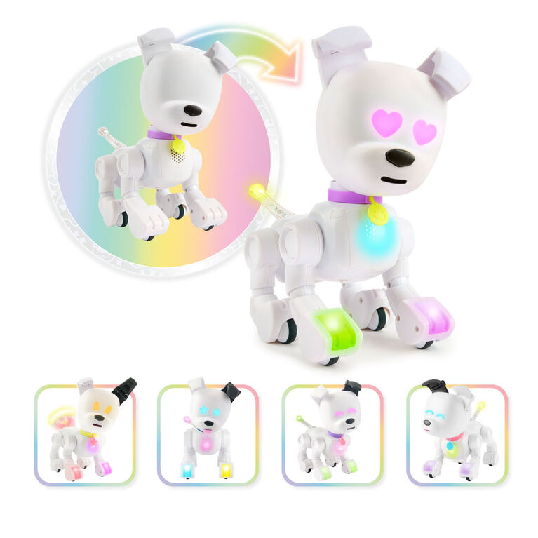 Dog-E Interactive Robot Dog with Colorful LED Lights, 200+ Sounds & Reactions, App Connected