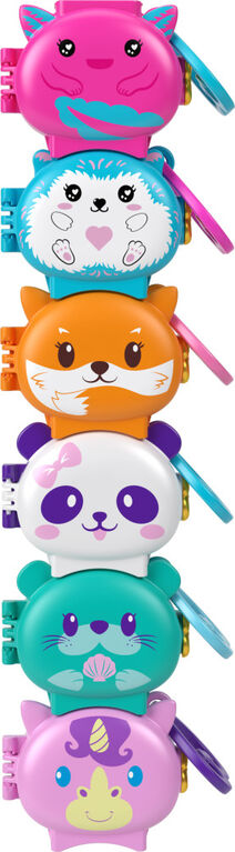 Polly Pocket Connexions animales Coffret empilable Panda rouge