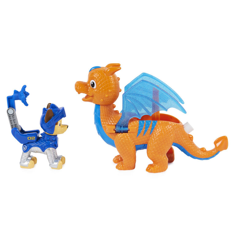 PAW Patrol, Figurines articulées Rescue Knights Chase and Dragon Draco