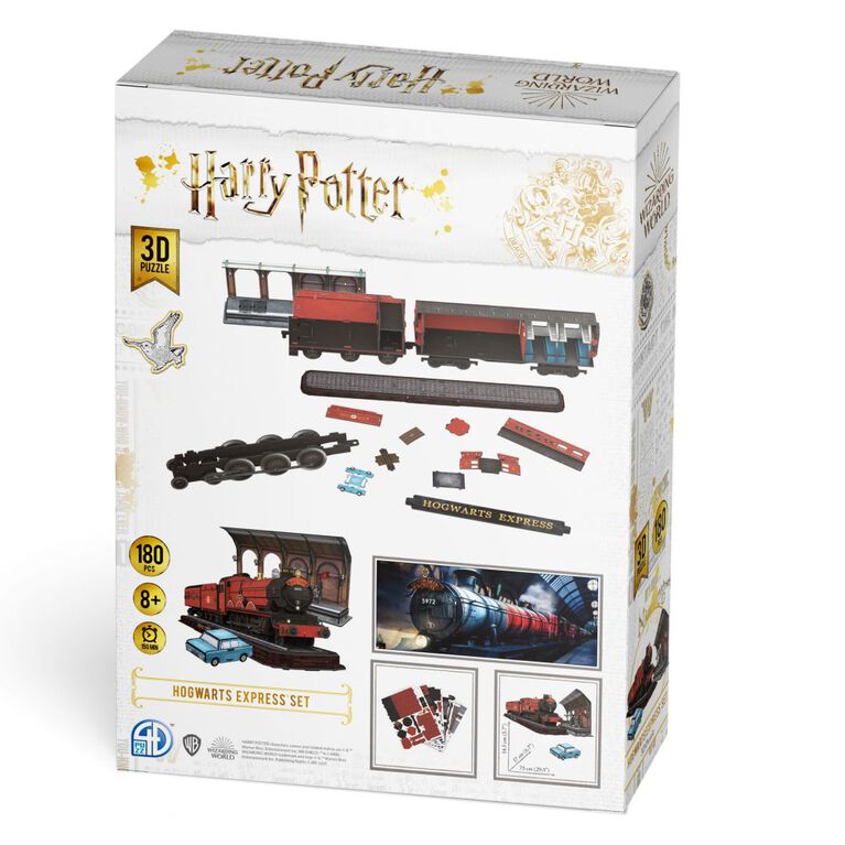 4D Build, Harry Potter Hogwarts Express, Puzzle 3D en papier, 180 pièces