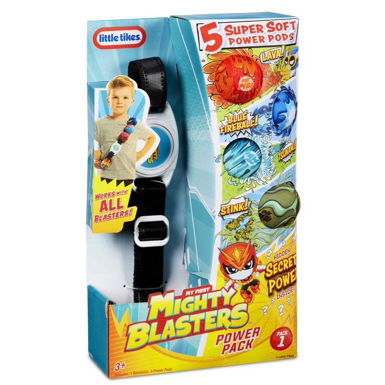 Paquet de recharges Mighty Blasters avec 5 cartouches puissantes et souples de Little TikesMC - Coffret puissant 1