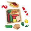 Melissa & Doug - Cutting Food 31-piece Set in a Wooden Storage Box - English Edition