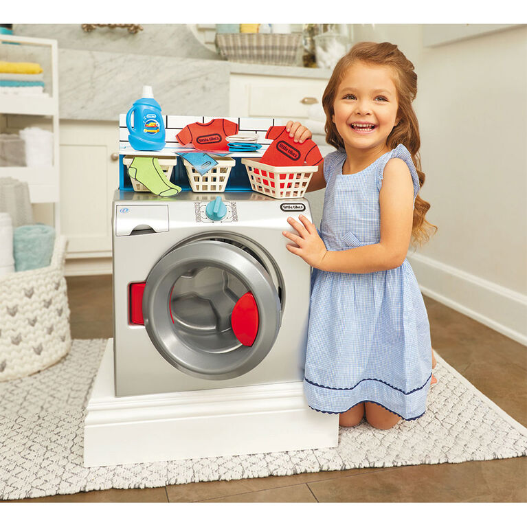 Premier lave-linge/sèche-linge Little Tikes : appareil de jeu réaliste pour  les enfants 