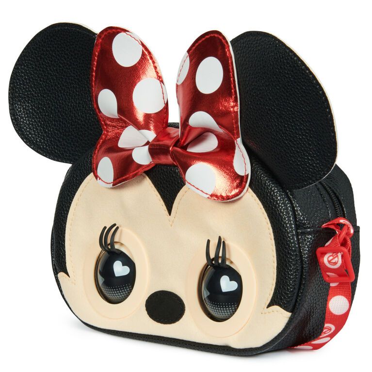 Purse Pets, Disney Minnie Mouse Interactive Pet Toy and Shoulder Bag with over 30 Sounds and Reactions, Crossbody Purse