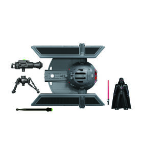 Star Wars Mission Fleet, Darth Vader et chasseur TIE avancé, classe stellaire, figurine de 6 cm avec véhicule