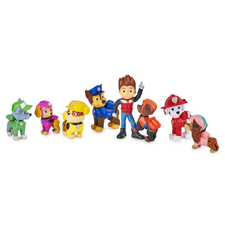 PAW Patrol, Liberty Joins the Team Gift Pack, Coffret de 8 figurines du film avec figurine à collectionner - Notre exclusivité