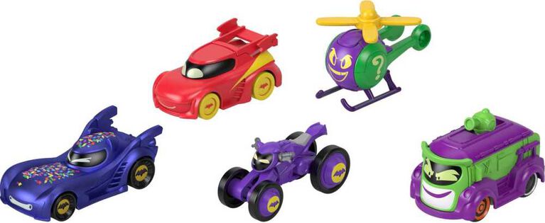 Fisher-Price DC Batwheels 1:55 Scale Vehicle Multipack, Batcast Metal Diecast Cars