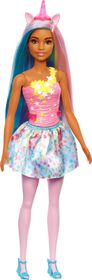 Barbie Dreamtopia - Poup&eacute;e Licorne au look arc-en-ciel
