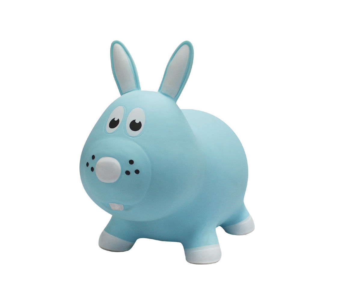 Farm Hoppers Special Edition Inflatable Bouncer Blue Rabbit