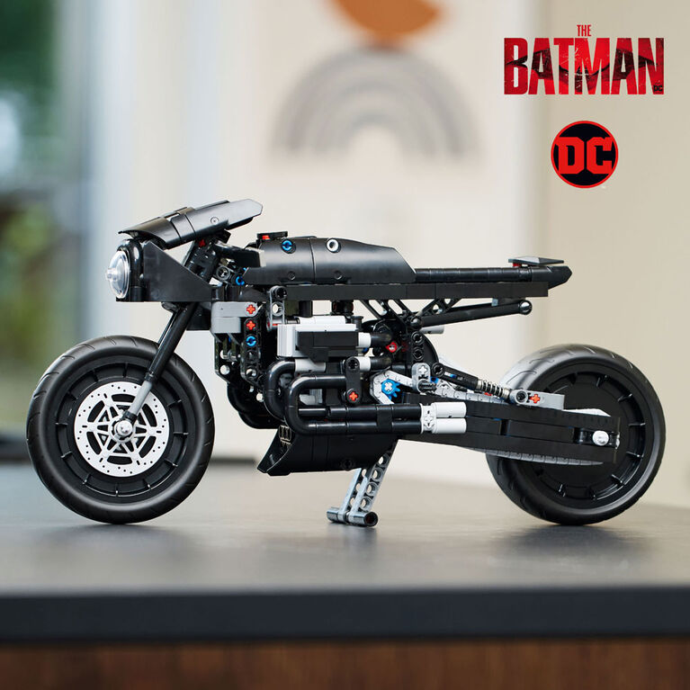 LEGO Technic THE BATMAN - BATCYCLE 42155 Building Toy Set (641 Pieces)