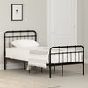 Vito Twin Metal Complete Bed Pure Black