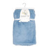 Couverture en peluche en fausse fourrure : Bleu