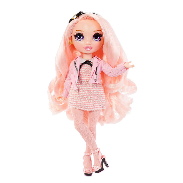 Rainbow High Bella Parker : poupée-mannequin rose avec 2 tenues complètes et accessoires à agencer et associer