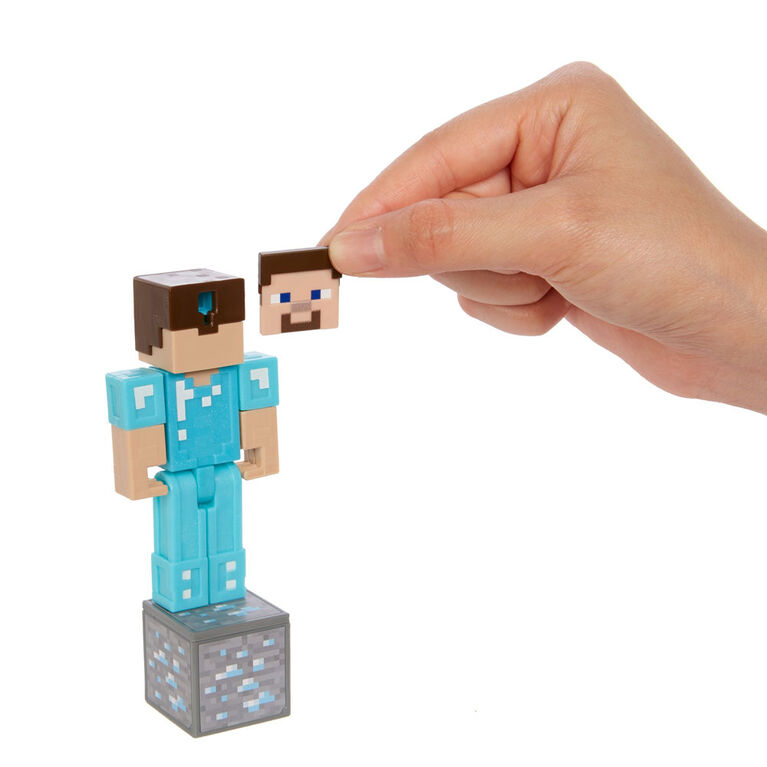 Minecraft Comic Maker Steve In Diamond Armor Action Figure English Edition Toys R Us Canada