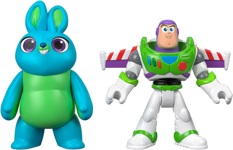 Imaginext Disney Pixar Toy Story 4 Pack de 2 Figurines Buzz l'Éclair et Bunny