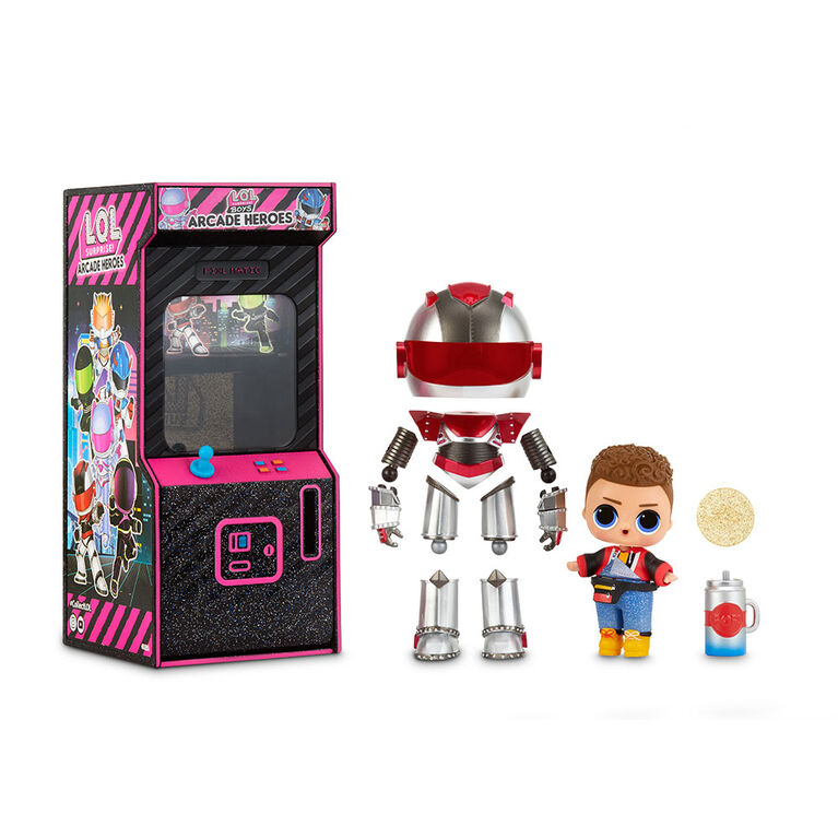 L.O.L. Surprise! Boys Arcade Heroes - Action Figure Doll with 15 Surprises