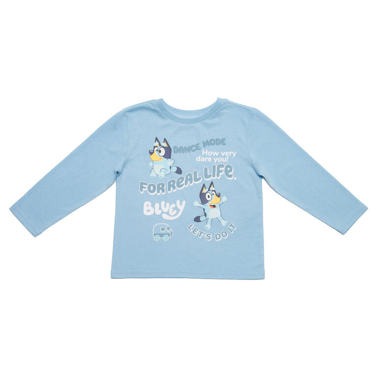 Bluey - T-shirt ras du cou à manches longues - Bleu - Taille 2T - Exclusivité Toys "R" Us