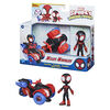 Marvel Spidey and His Amazing Friends, figurine Miles Morales avec Techno-quad