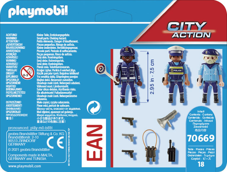 Playmobil -  Equipe de policiers