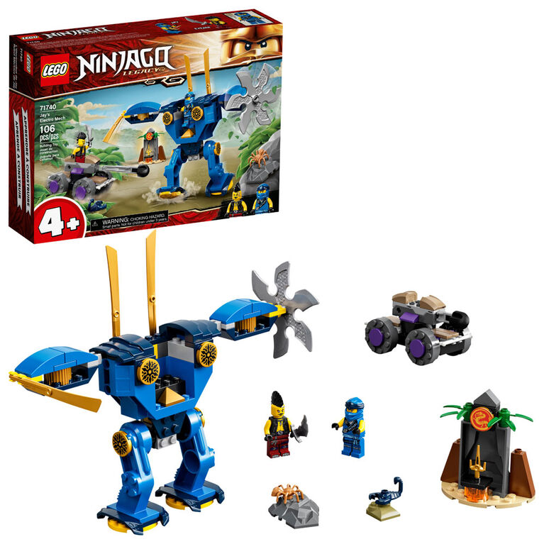 LEGO Ninjago L'électrorobot de Jay 71740 (106 pièces)