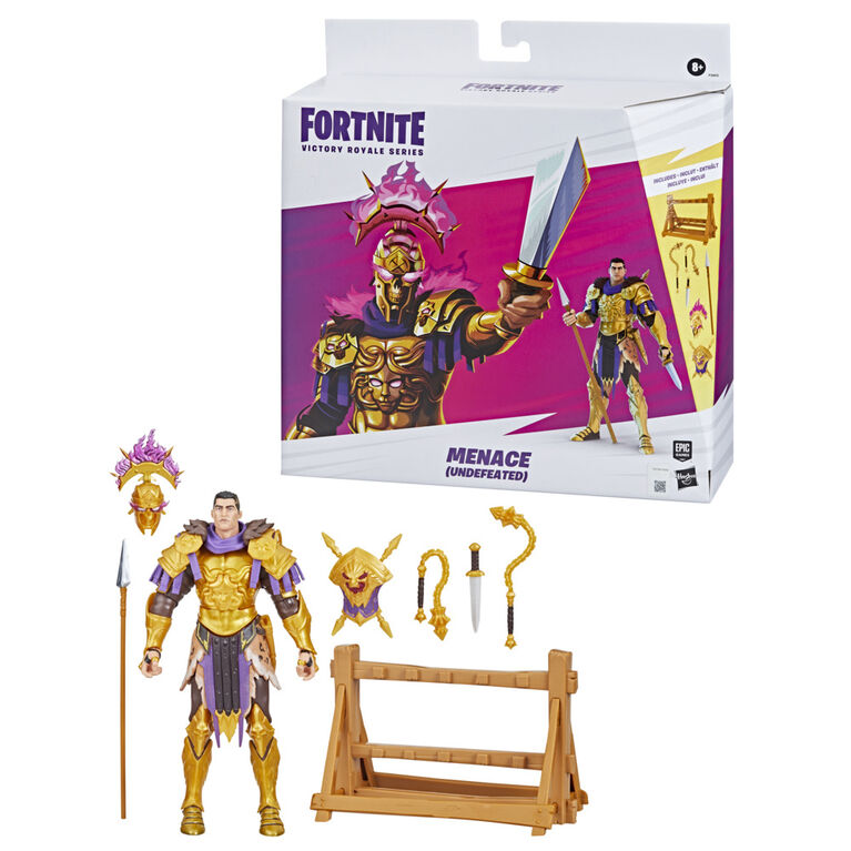 Hasbro Fortnite Victory Royale Series Menace (Undefeated) Collectible Action Figure with, 6-inch