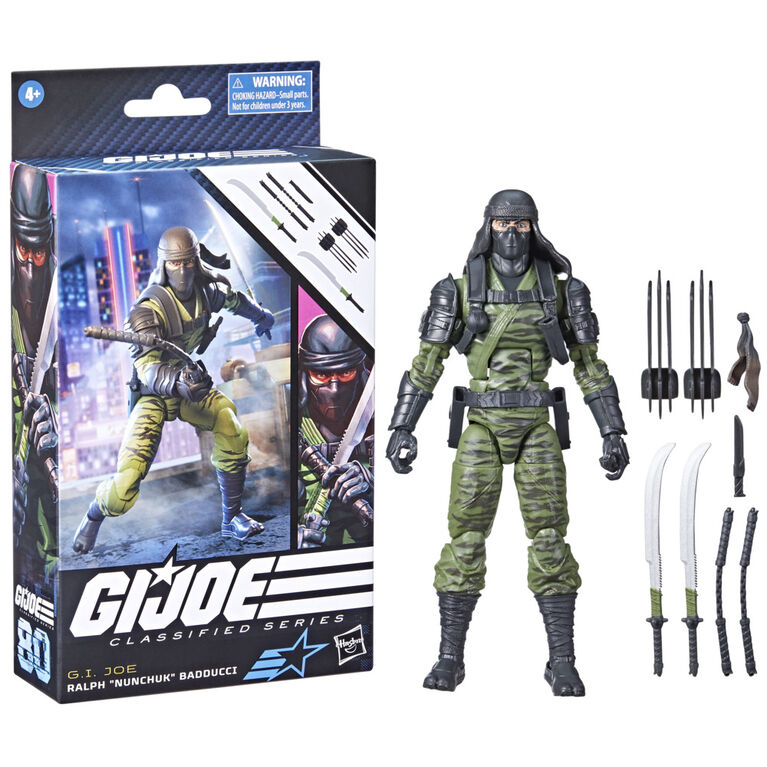 G.I. Joe Classified Series 80, figurine de collection Ralph " Nunchuk " Badducci de 15 cm