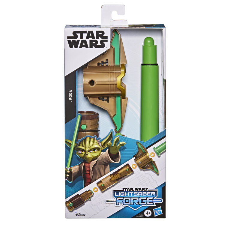 Star Wars Lightsaber Forge Yoda Extendable Green Lightsaber Toy