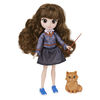 Wizarding World, Coffret cadeau poupée Brilliant Hermione Granger de 20,3 cm avec 5 accessoires et 2 tenues