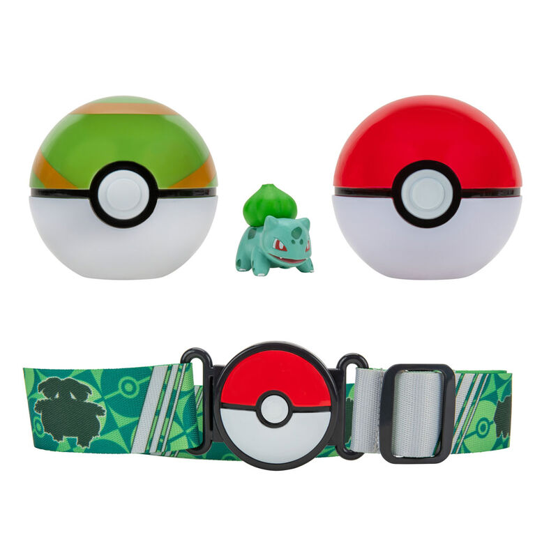 Pokémon Clip 'N' Go Poke Ball Belt Set - Poke Ball, Nest Ball, and Bulbasaur #1